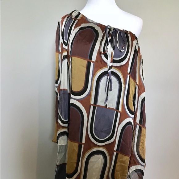 Vintage Mod Silk Chiffon Dress - Picture 6 of 9